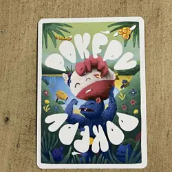 Pokepu S1 1st Ed Dregunite 56 Dragonite Pokemon Fan Art Derpy Parody Card Holo - Image 3