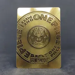 Monkey D Luffy One Piece JR-004 Metal Holo Gold Foil Card Premium Wanted Kadong - Image 4