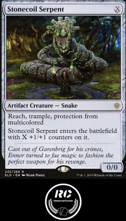 Stonecoil Serpent MTG NM ELD Rare Artifact Snake Fast Tracked Shipping - Image 1
