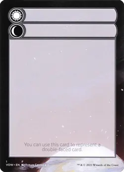 Double-Faced Substitute - Blank Placeholder Filler Token VOW NM x1 - Magic Card - Image 1