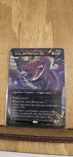 Junji, The Midnight Sky HALO FOIL 0037 MTG Secret Lair Encyclopedia NM - Image 2