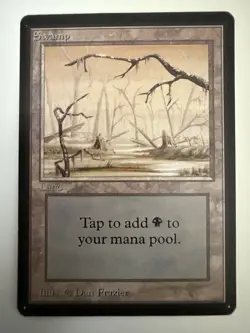 Swamp (B) Limited Edition - Beta Edition Regular, Magic The Gathering (MTG) - Image 1