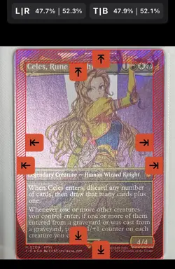 Celes, Rune Knight (Grading Ready) (Surgefoil) (Borderless) MTG:FIC #0209 NM - Image 3