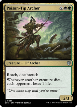 Poison-Tip Archer #256 | Near Mint | BLC Bloomburrow Commander Magic MTG - Image 1