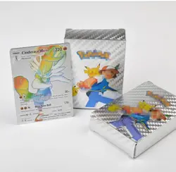 Pokemon Silver Foil pack of 55 cards Pikachu Charizard Holographic - Image 1