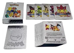 Pokemon Silver Foil pack of 55 cards Pikachu Charizard Holographic - Image 2
