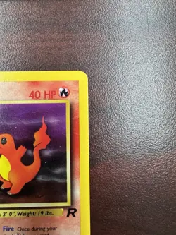 Charmander 50/82 1ST EDITION Team Rocket Vintage Pokemon TCG LP - Image 5