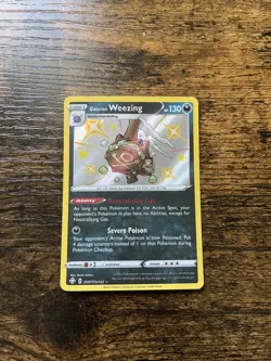 Galarian Weezing SV077/SV122 Shining Fates: Shiny Vault Holo Rare Pokemon - NM - Image 1