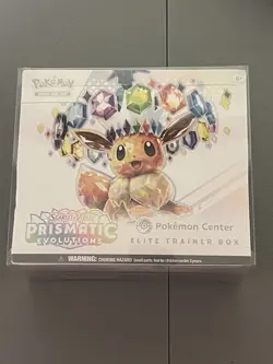 Prismatic Evolutions Pokemon Center Elite Trainer PC ETB Sealed With Case New - Image 1