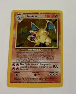 LP Charizard Base Set 004/102 Lightly Played Pokemon -- S2G -- - Image 1