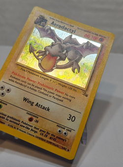 Aerodactyl 1/62 Holo Rare Unlimited Fossil Pokemon 7894 - Image 3