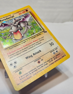 Aerodactyl 1/62 Holo Rare Unlimited Fossil Pokemon 7894 - Image 5