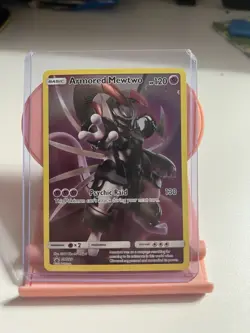 2019 Pokemon Sun & Moon Promo Black Star Armored MewTwo #SM228 - Image 3