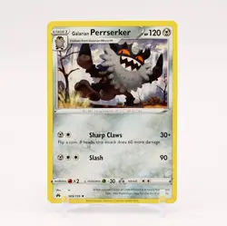 Galarian Perrserker - 085/159 Crown Zenith Rare Pokemon - NM/MINT - Image 1
