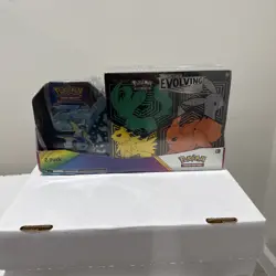 Pokemon SWSH Evolving Skies ETB & Vaporeon Tin Costco Bundle Sealed TCG - Image 1