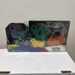 Pokemon SWSH Evolving Skies ETB & Vaporeon Tin Costco Bundle Sealed TCG - Image 2