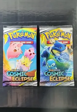 Cosmic Eclipse Booster Packs Lot Of 2 Pokemon Brand New Factory Sealed Unweighed - Image 1