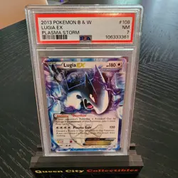 LUGIA EX - PSA NM 7 - 2013 Pokemon B & W PLASMA STORM #108 - Image 1