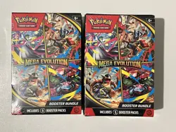 Pokemon TCG: Mega Evolution Booster Bundle ENGLISH (6 Packs) - SEALED x 2 - Image 1