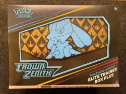 SWSH Crown Zenith Pokemon Center Elite Trainer Box Plus ETB **Tear in Plastic** - Image 1