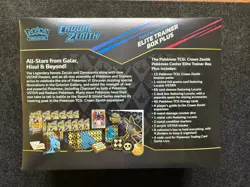 SWSH Crown Zenith Pokemon Center Elite Trainer Box Plus ETB **Tear in Plastic** - Image 4