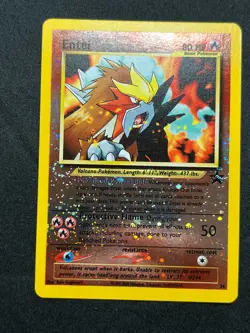 Pokemon TCG Entei Black Star Promo 34 Reverse Holo *SWIRL* Lightly Played LP - Image 2