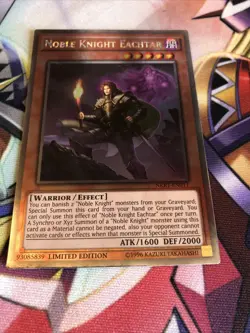 Yugioh! LP Noble Knight Eachtar - NKRT-EN011 - Platinum Rare - Limited Edition L - Image 1