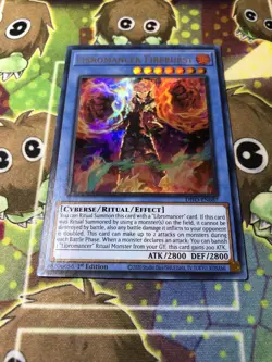 Yugioh Libromancer Fireburst DIFO-EN087 Ultra Rare 1st Edition Near Mint - Image 1