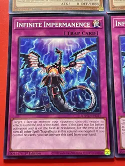 3x Infinite Impermanence + 3x Ghost Belle & Haunted Mansion | NM | YuGiOh! - Image 3