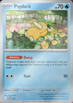 Pokemon TCG Mega Evolution 3 Pack Blister with Psyduck Promo Card - Image 3