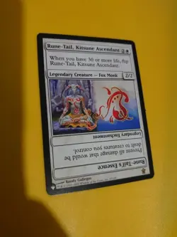 Rune-Tail, Kitsune Ascendant. FOX MONK rare Rune-Tails essence MTG Card. - Image 3