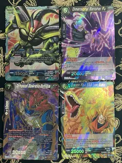 TCG Dragon Ball Z Bundle of 4 Card Lot - Image 1