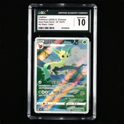 CGC GEM MINT 10 Nintendo 2025 Pokemon PTCG CHN. card 07 15/15 Leafeon - Image 1