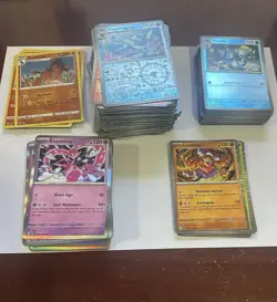 LOT OF 300+ Holo & Reverse Holo Pokemon Cards W/ Some Ex,V,V Max, & Pokeballs - Image 2