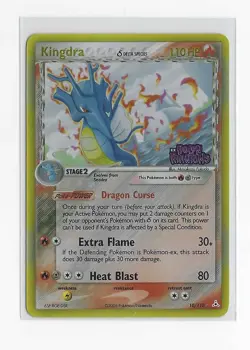 Pokemon TCG Kingidra Card Ex Holon Phantoms Stamped Holo 2006 NM - Image 1