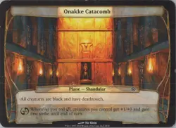 Onakke Catacomb (OVERSIZE) Planechase MTG Magic the Gathering Cards - Image 1