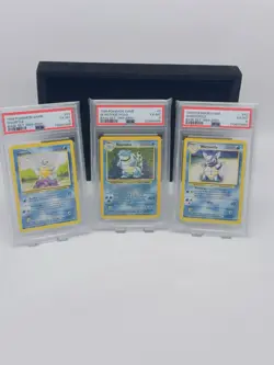 Pokemon Card Blastoise + 2 2/102 4th Print PSA 6 Holo Base Set 1999-2000 WOTC - Image 1