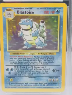 Pokemon Card Blastoise + 2 2/102 4th Print PSA 6 Holo Base Set 1999-2000 WOTC - Image 4