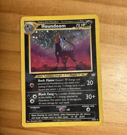 Houndoom Neo Revelation HP - Holo Rare 8/64 SWIRL- Pokemon Card - Image 1