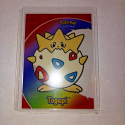 2000 Topps Pokemon Series 1 Blue Togepi Clear Card - Image 1