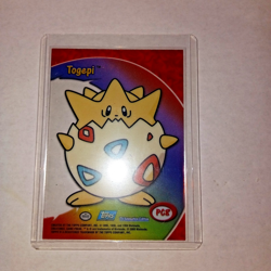 2000 Topps Pokemon Series 1 Blue Togepi Clear Card - Image 2