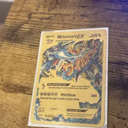 Pokemon card Mega Charizard EX Gold Foil New Near Mint - Fan Art Special - Image 4