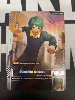 Kamille Bidan GD02-097 R+ Gundam Card Game GD02 Dual Impact English NM - Image 1