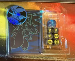 Pokemon TCG Charizard Card Sleeves 65 ct New Phantasmal Flames Coin and Dice - Image 1