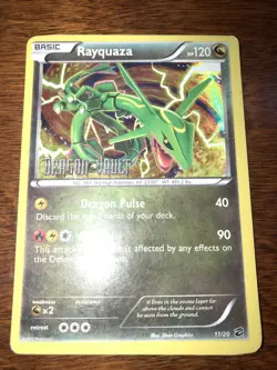 Rayquaza Pokemon Card 11/20 Stamped Dragon Vault Holo - Image 1
