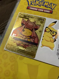 Pokemon TCG Pikachu Mega Diancie Gold Foil Fan Art Card HP 700 Tag cosplay - Image 3
