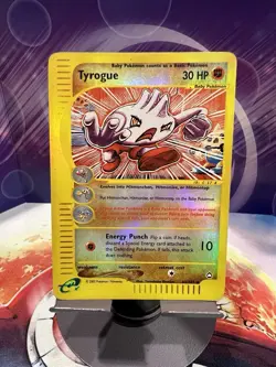 Tyrogue 63/147 Aquapolis 2002 Reverse Holo Pokemon Card TCG - Image 1