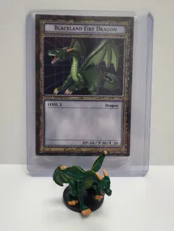 Yu-Gi-Oh Dungeon Dice Monsters - Figure & Card - Blackland Fire Dragon - Image 1