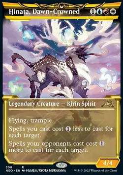 Magic the Gathering MTG Hinata, Dawn-Crowned (398) Kamigawa Neon Dynasty LP - Image 1