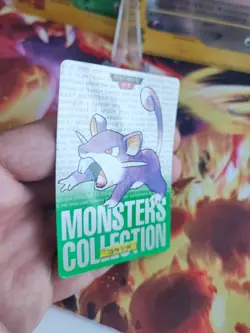 Pokemon 96 Card Rattfratz Rattata Monsters Collection Green Carddass Japanese Ex - Image 4